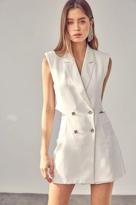 Blazer Button Romper  * Online Only* Bohemian Women's Free