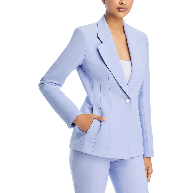 Lafayette 148 New York Womens Wool Suit Separate One-Button Blazer Relaxed Women's Beachy