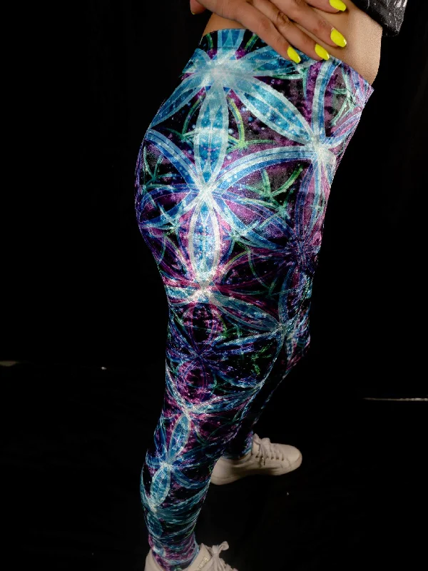 Flower Of Life Tights Laid - back Women's Style