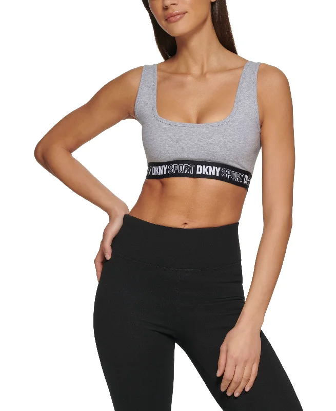 DKNY Sport Womens Outline Logo Elastic Bralette Bohemian Women's Free