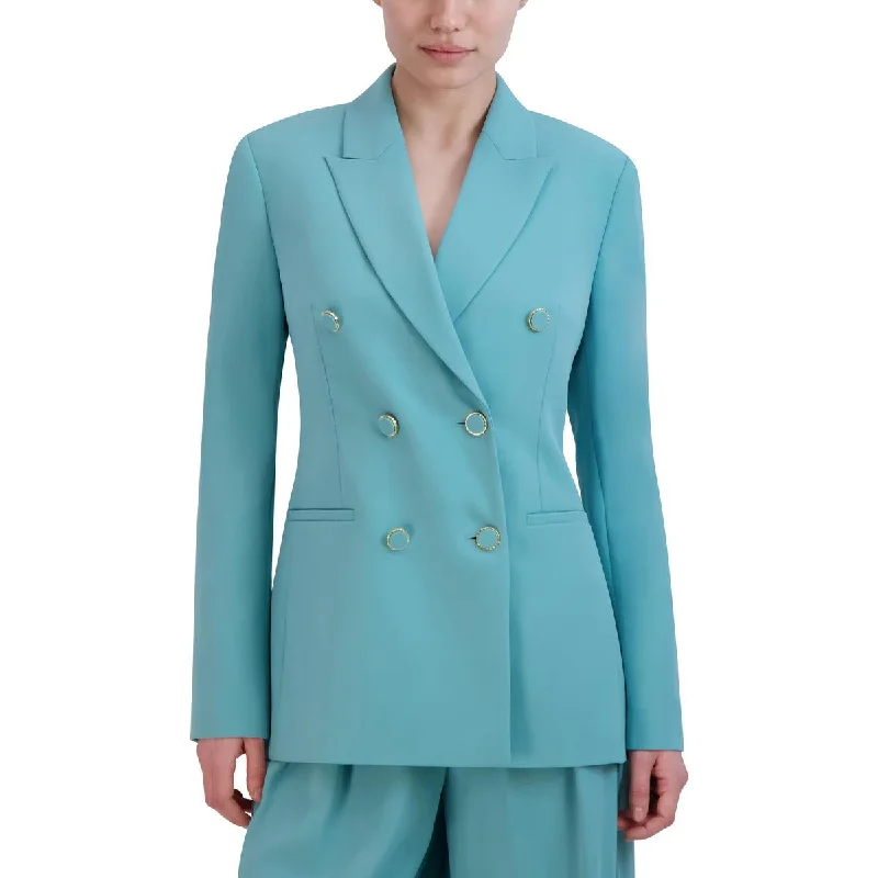 BCBGMAXAZRIA Womens Embellished Long Sleeve Double-Breasted Blazer Artistic Women's Avant - 