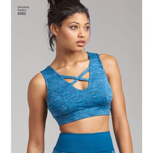 Simplicity Sports Bra S8560 Bold Women's Animal Print