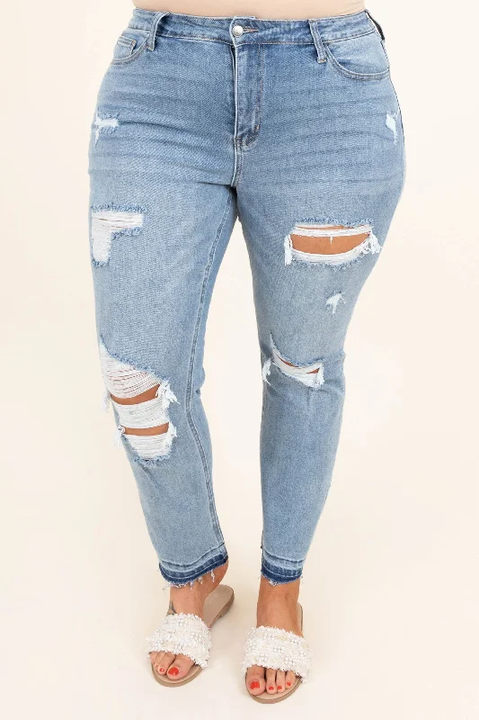 Not So Typical Jeans, Medium Wash Edgy Women's Punk