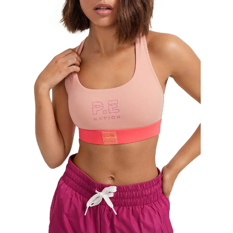 P.E Nation Womens Stretch Yoga Athletic Bra Dapper Women's 1920S