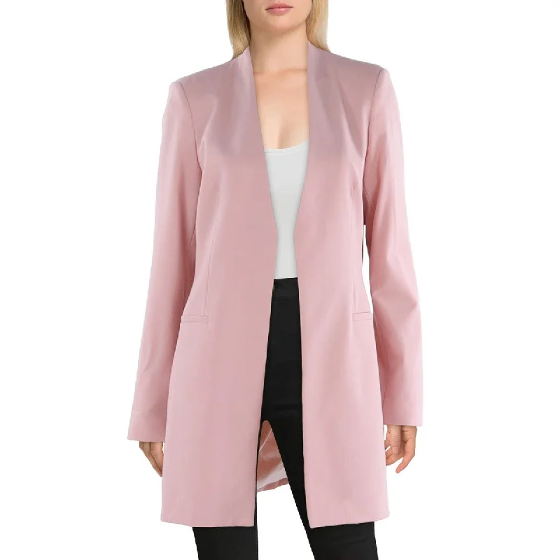 Calvin Klein Womens Office Business Open-Front Blazer Compression