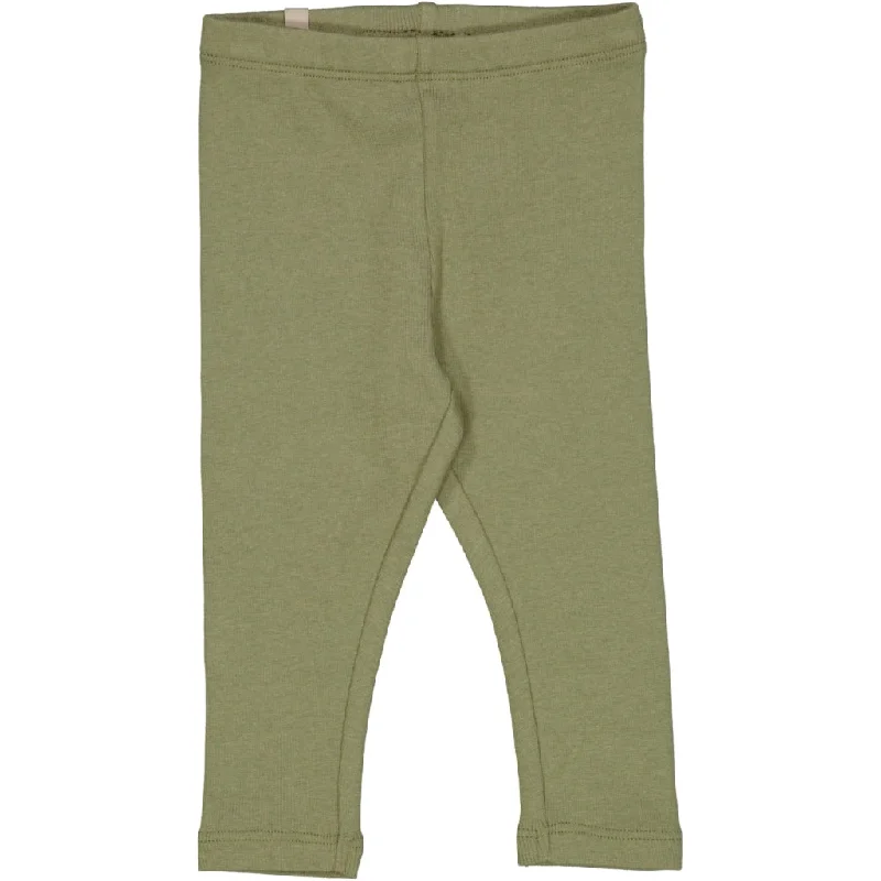 Rib Leggings - sage European