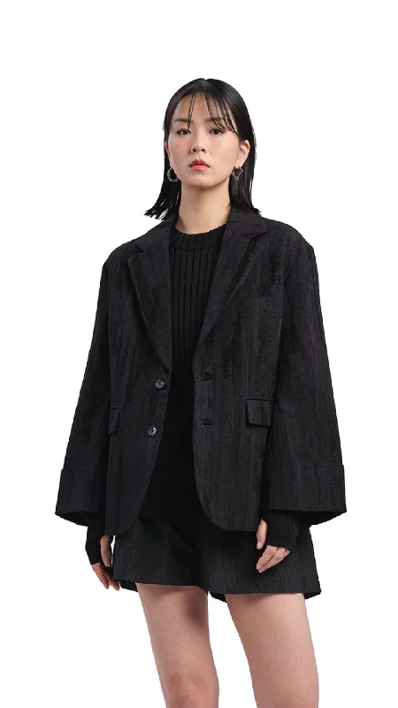 Rolled-cuff Boxy Blazer Athletic Women's 