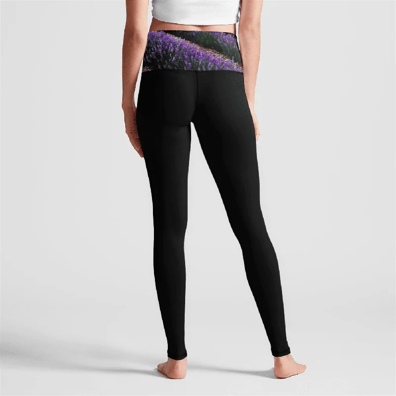 YL Lavender Eco Leggings High Waist Eco Legging Stylish Women's Neon