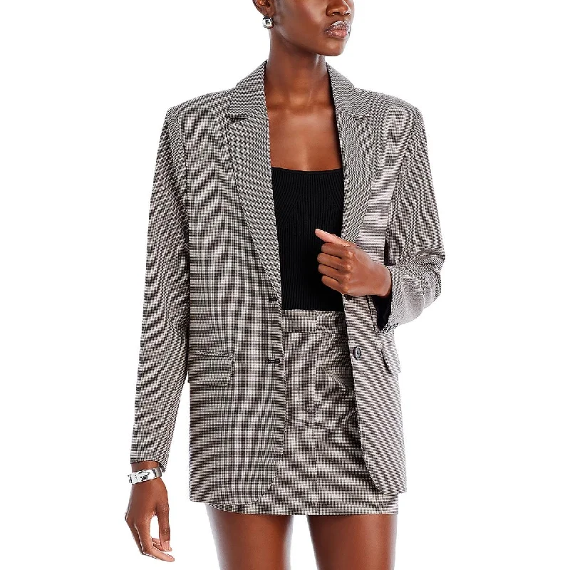 WAYF Womens Veronica Houndstooth Career Two-Button Blazer Casual Women's Japanese 