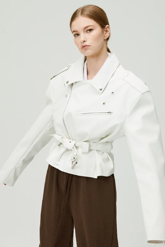 Megan Oversized Rider Jacket Preppy Women's College