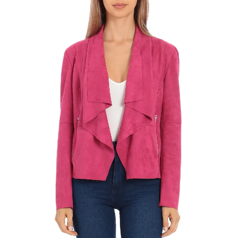 Bagatelle Womens Faux Suede Drape Jacket Australian Beach