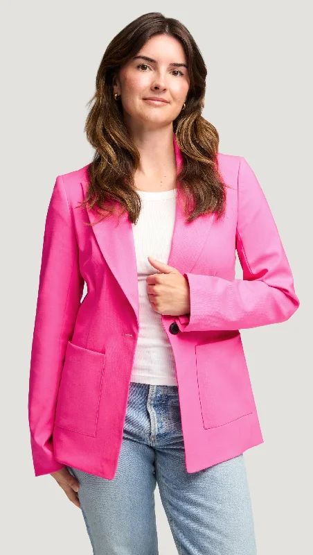 #VotingSuitsYou Blazer in Seasonless Wool | Bright Pink Tough Women's Military - inspired #VotingSuitsYou Blazer in Seasonless Wool | Bright Pink Tough Women's Military - inspired