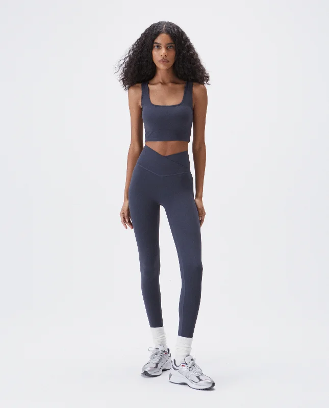 Ultimate Wrap Over Leggings - Midnight Blue Refined Women's Velvet