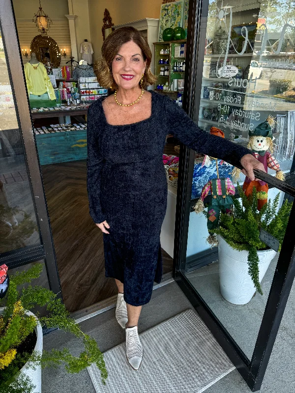 Charleston Dress: Black Earthy Women's Hemp - based