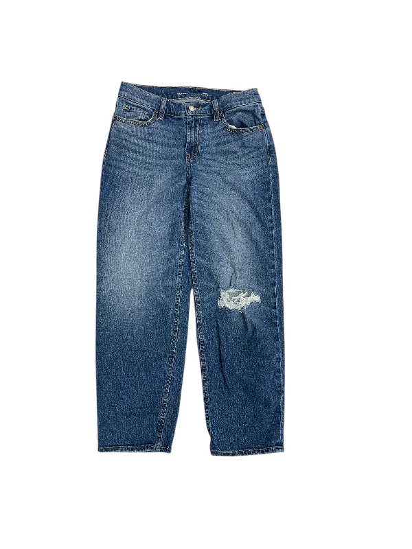 Jeans Boyfriend By Old Navy In Blue Denim, Size: 0 Trendy Women's Oversized
