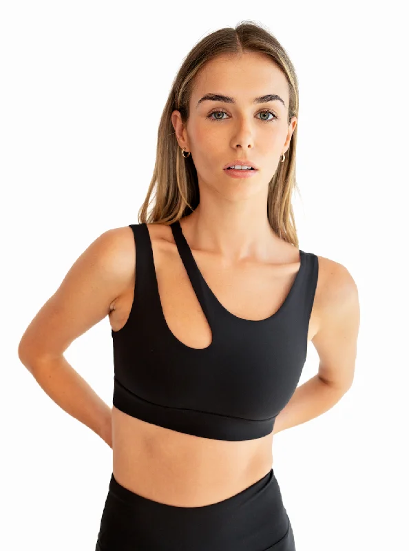 Cut Out Bra - Onyx Cozy Women's Winter