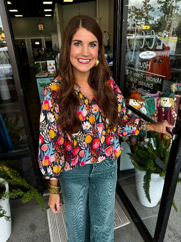 Red Dandelion Top Youthful Women's Pop