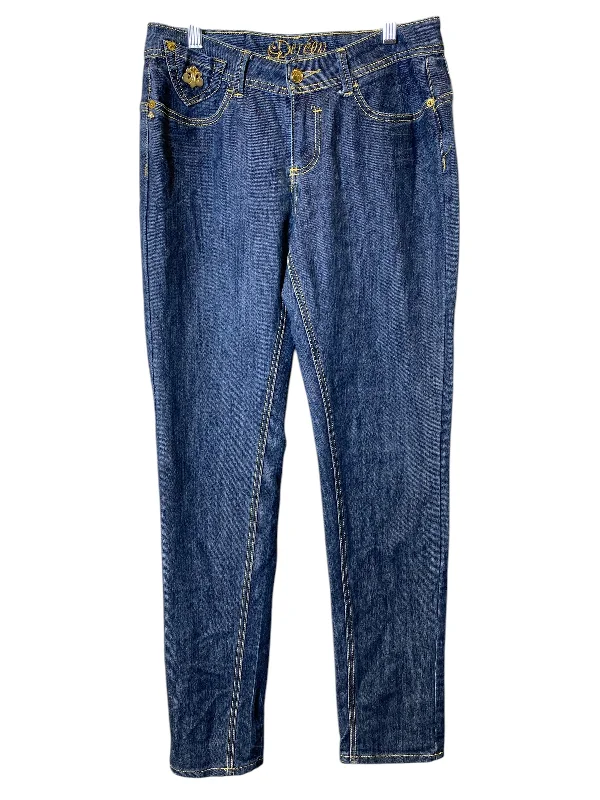 Jeans Straight By Dereon In Blue, Size: 10 Polished Women's Silk