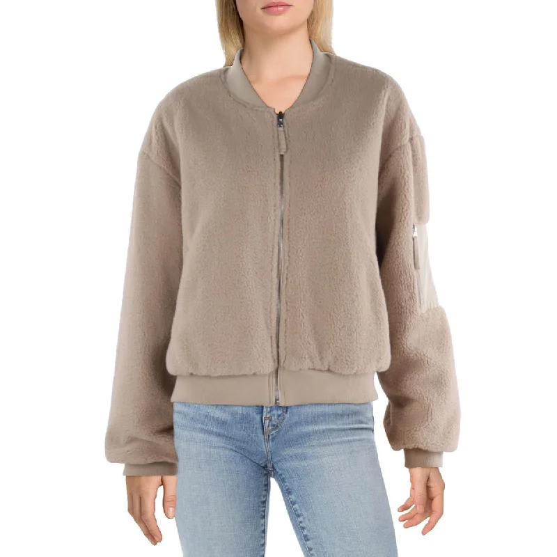 Z Supply Womens Fleece Reversible Bomber Jacket Feminine Women's Style 