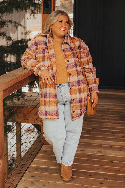 Sangria Toast Jacket Curves Sustainable Organic