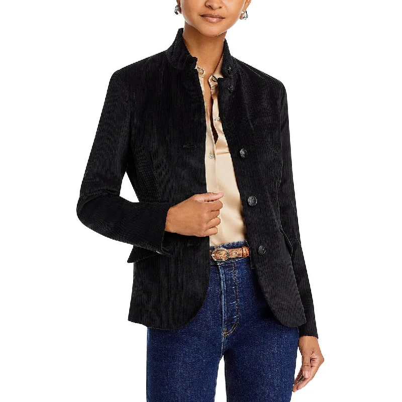 Rag & Bone Womens Slade Corduroy Suit Separate Collarless Blazer Monochromatic Office Style
