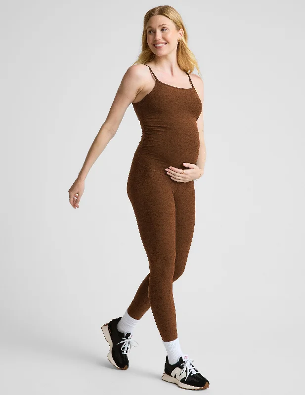 Spacedye Uplevel Maternity Jumpsuit Monochromatic All - in - one