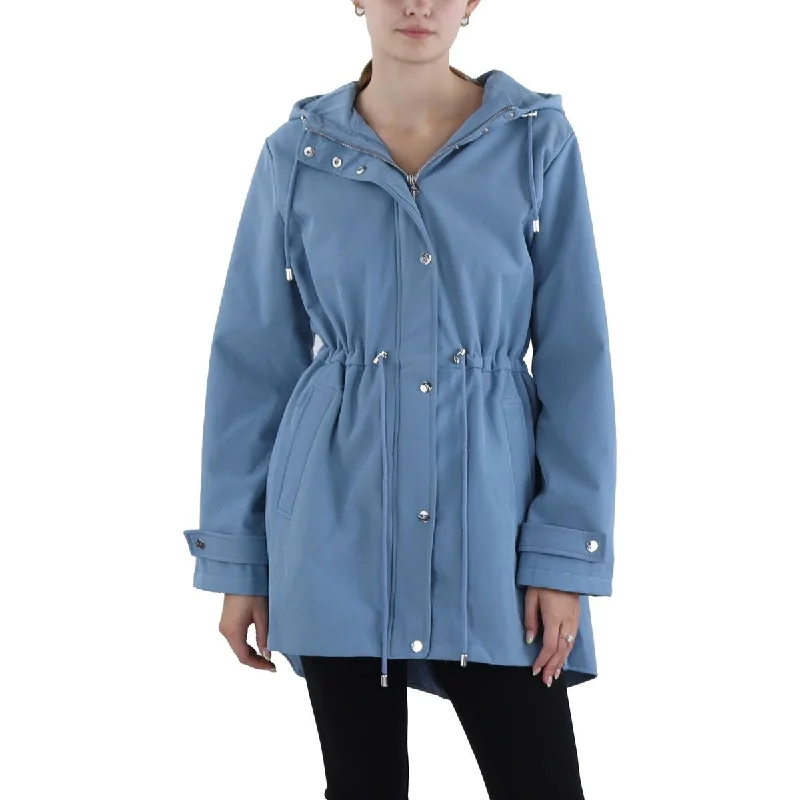 Jessica Simpson Womens Hooded Cold Weather Soft Shell Jacket British Gentlewoman Style