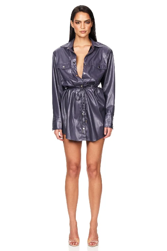Off Duty Shirt Dress Modern Women's 