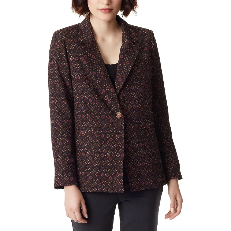 Sam Edelman Womens Printed Office One-Button Blazer Hip Women's Urban