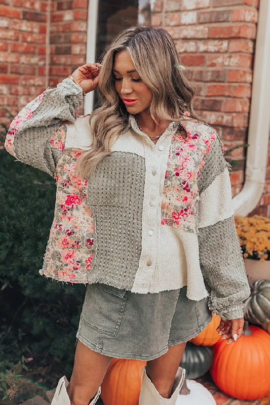 Sedona Sunsets Knit Lightweight Jacket in Sage performance