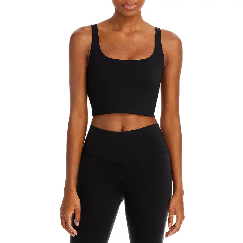 All Access Womens Tempo Cropped Workout Sports Bra Stylish Women's Neon