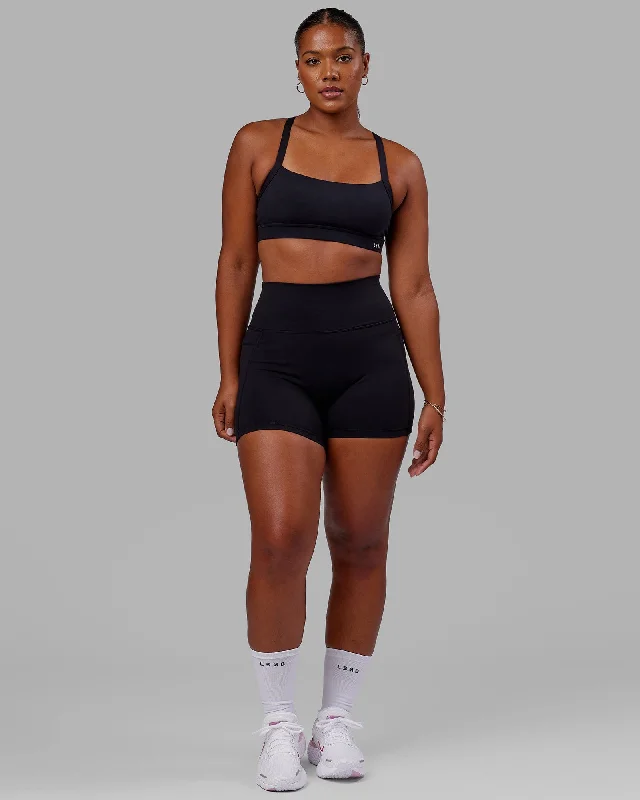 Fusion X-Short Tight With Pockets - Black Street