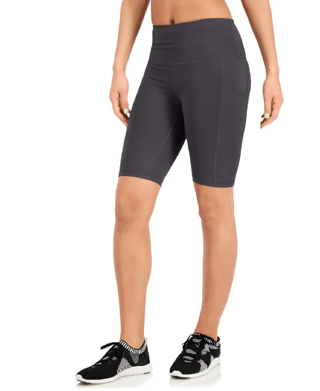 ID Ideology Womens Compression High Rise 10 Bike Shorts Traditional Women's 