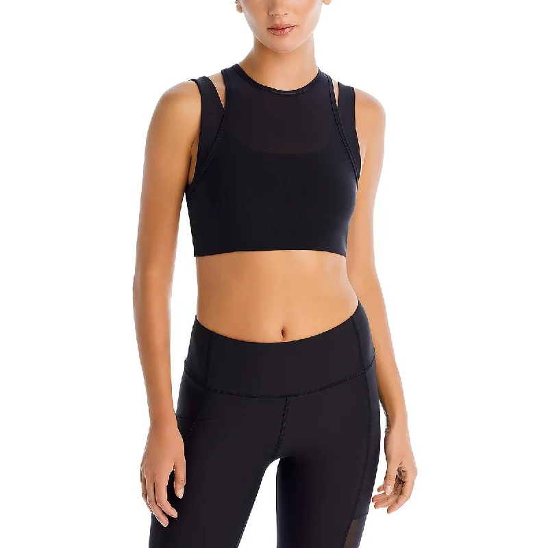 Aqua Womens Fitness Lifestyle Sports Bra Preppy Women's College