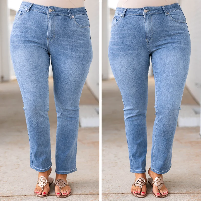 All Mine Jeans, Light Wash Dapper Women's 1920S