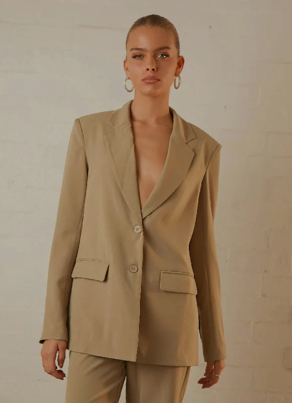 Kat 大廓形西装外套 - Sage Dapper Women's 1920S