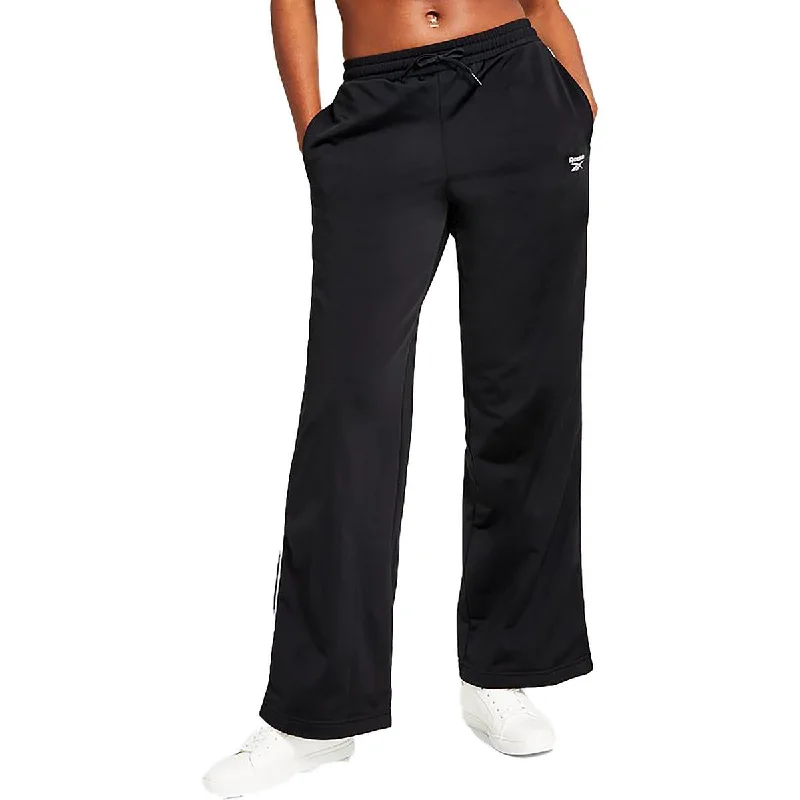 Reebok Womens    Logo Fitness Track Pants Minimalist Women's Casual