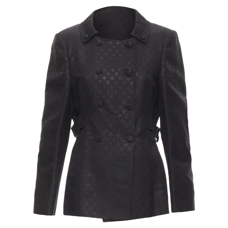 Gucci metallic oriental brocade double breasted jacket Confident Women's Power