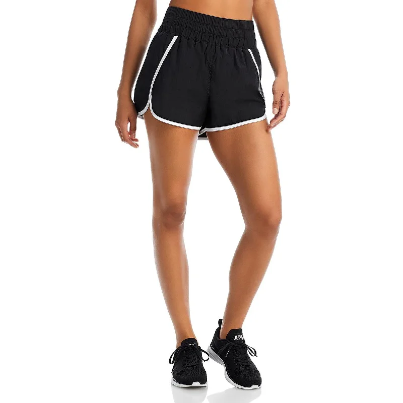 Aqua Womens Fitness Activewear Shorts French