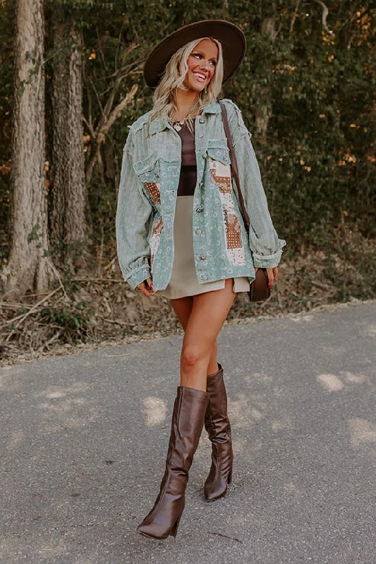 Autumn Charm Floral Jacket Vacation