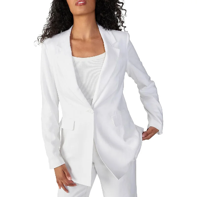 Sanctuary Womens Kora Linen Suit Separate One-Button Blazer Modern Women's Tech