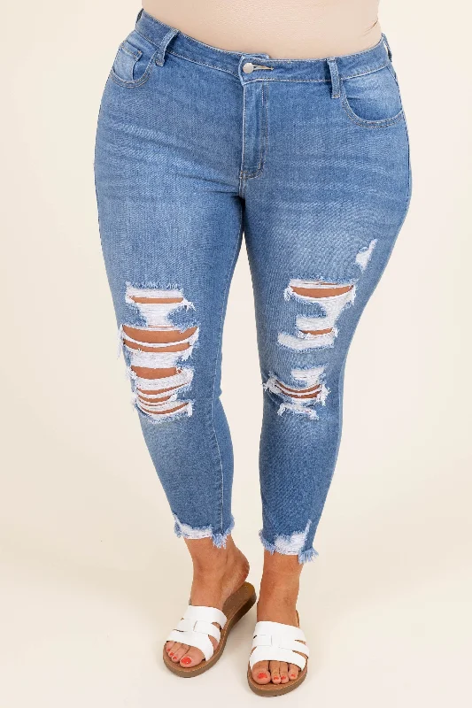 Reach For It Jeans, Medium Wash Australian Beach