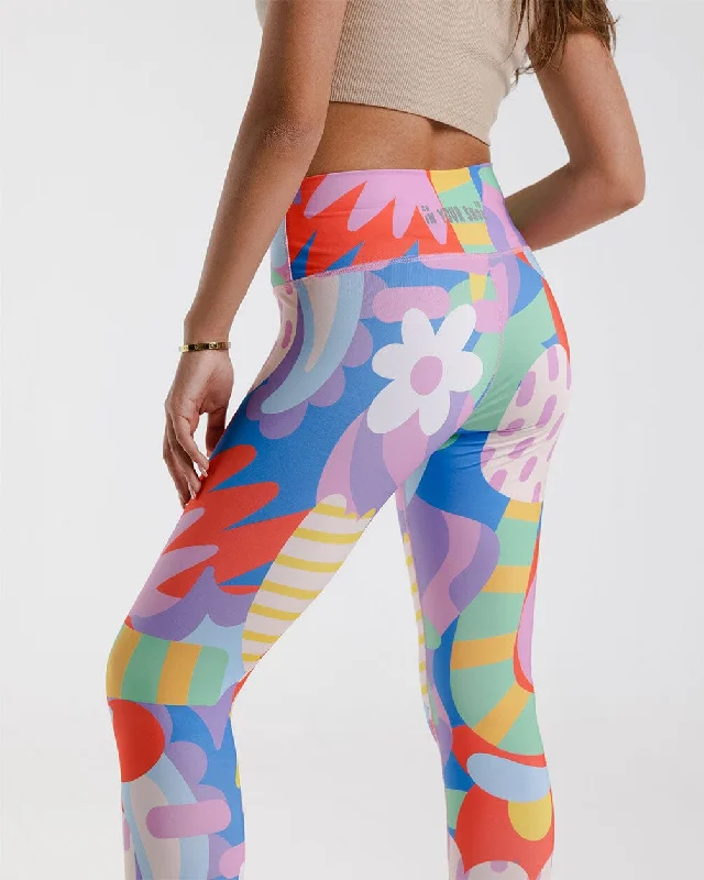 Flowery Leggings Artistic Women's Avant - 