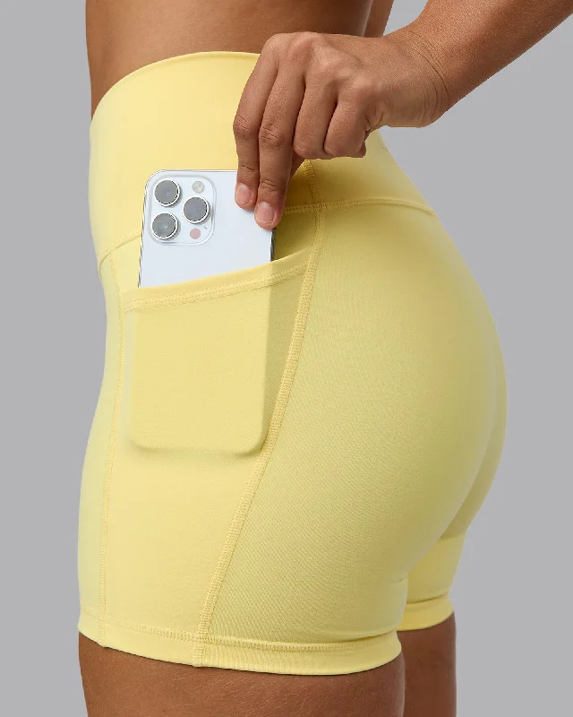 Fusion X-Short Tight With Pockets - Lemon Sleek Women's 