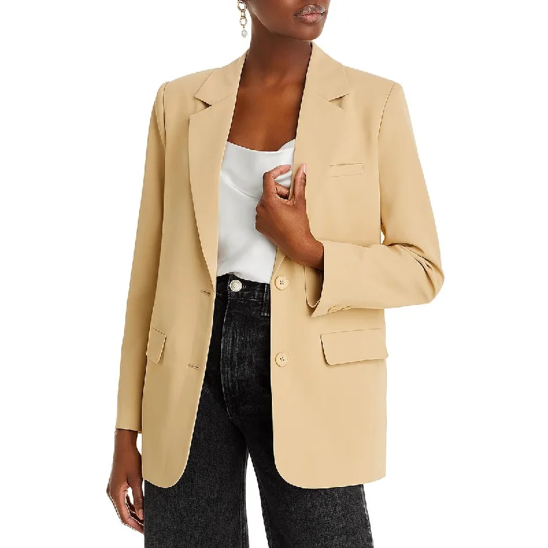 Endless Rose Womens Buttery Twill Lined Two-Button Blazer Modern Women's 