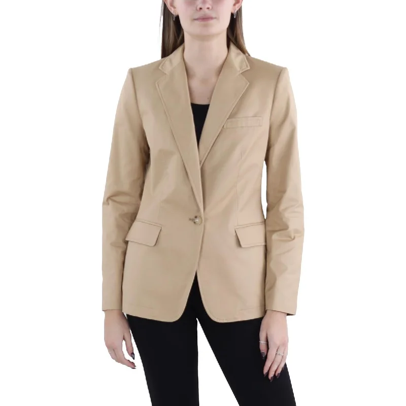 Lauren Ralph Lauren Womens Notch Collar Suit Separate One-Button Blazer Vacation
