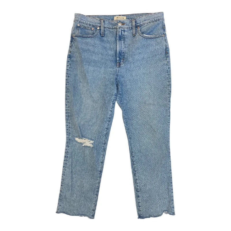 Jeans Straight By Madewell In Blue Denim, Size: 12 Tough Women's Military - inspired