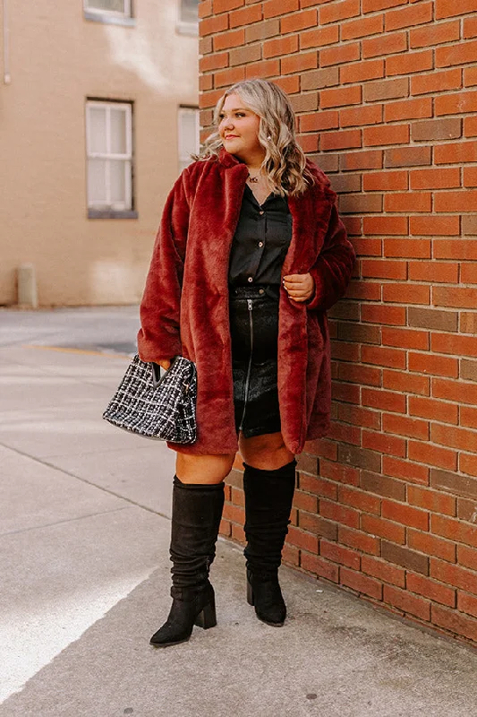 Guest To Impress Faux Fur Coat Curves Bold Women's Animal Print