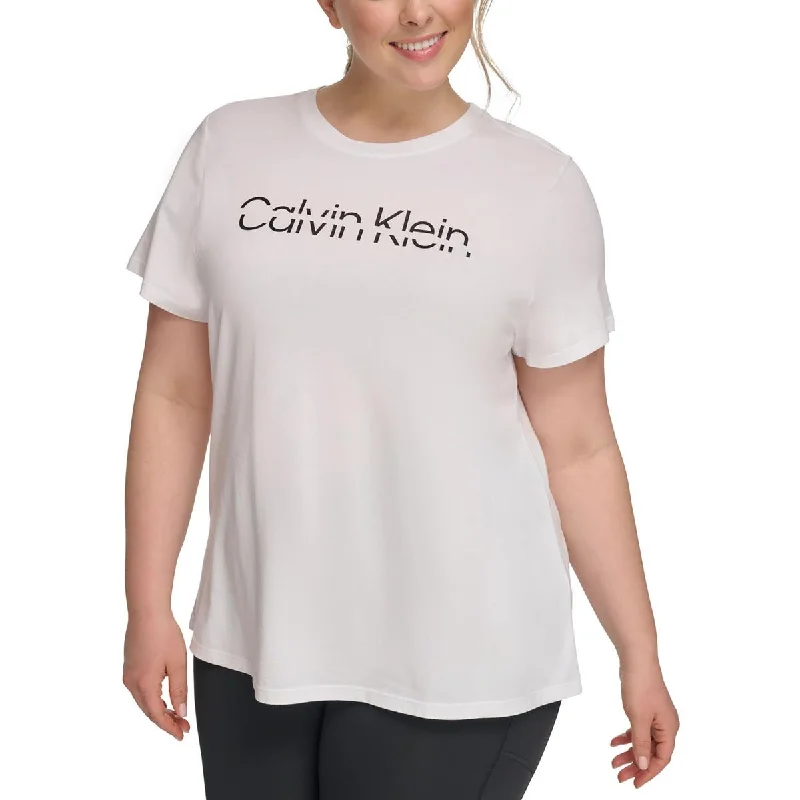 Calvin Klein Performance Womens Plus Fitness Activewear Pullover Top Preppy Women's College Calvin Klein Performance Womens Plus Fitness Activewear Pullover Top Preppy Women's College