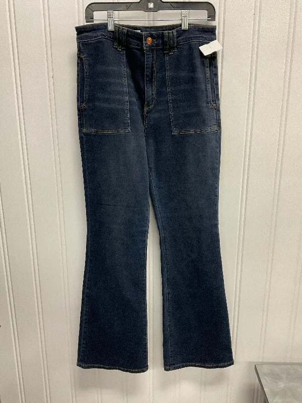 Jeans Flared By Pilcro In Blue Denim, Size: 12 Refined Women's 